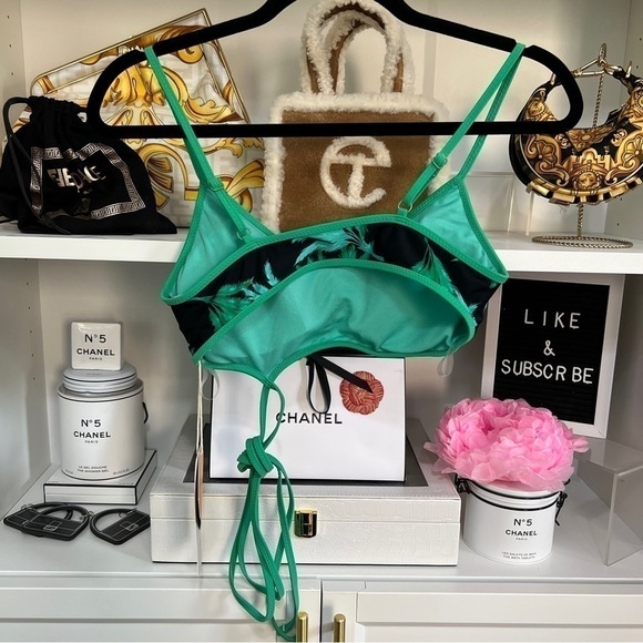 Fe Noel x Target Feathered Palm Print Bralette Bikini Top - Picture 12 of 14